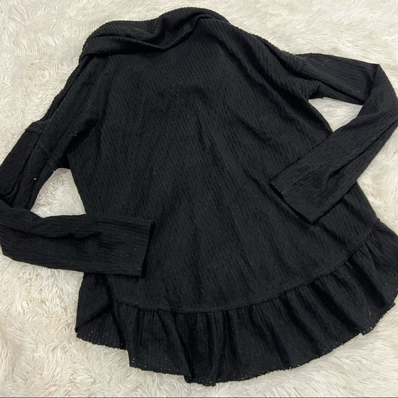 Anthropologie Maeve Addie Ruffled Hacci Pull Over Cowl Neck Sweater - Picture 6 of 10